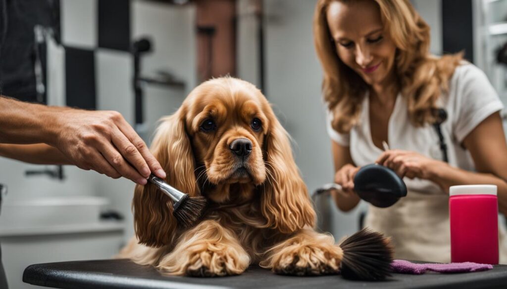 american cocker spaniel grooming