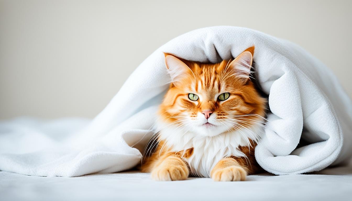 Cats Biting Blanket And Kneading Behavior
