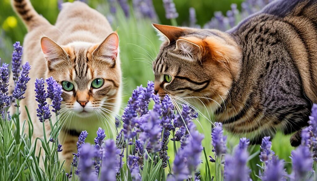 using lavender with caution around cats