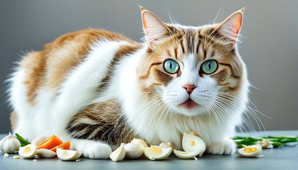 garlic poisoning signs in cats