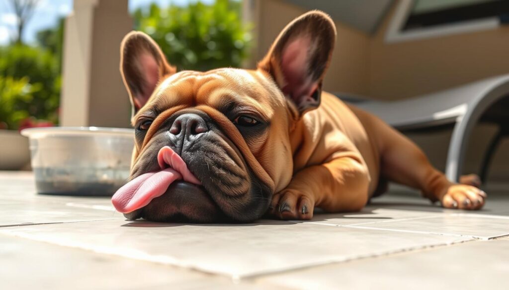 signs of heat exhaustion in french bulldogs