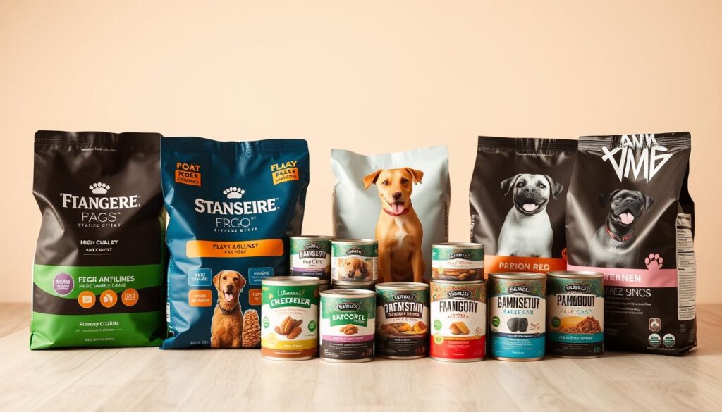 premium dog food selection