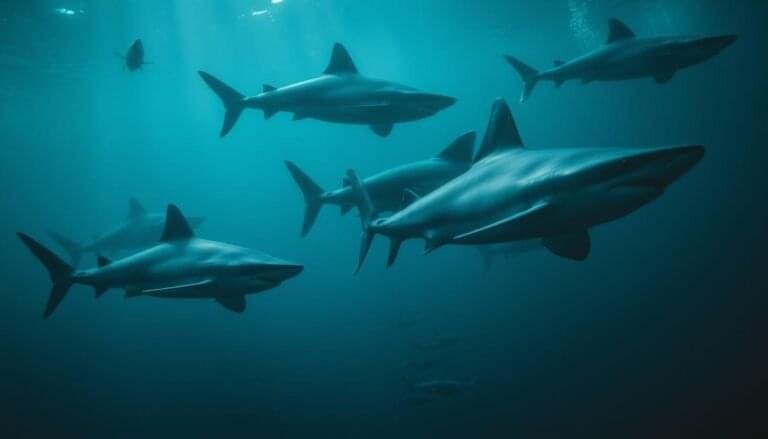 How do sharks use electroreception to hunt in darkness?